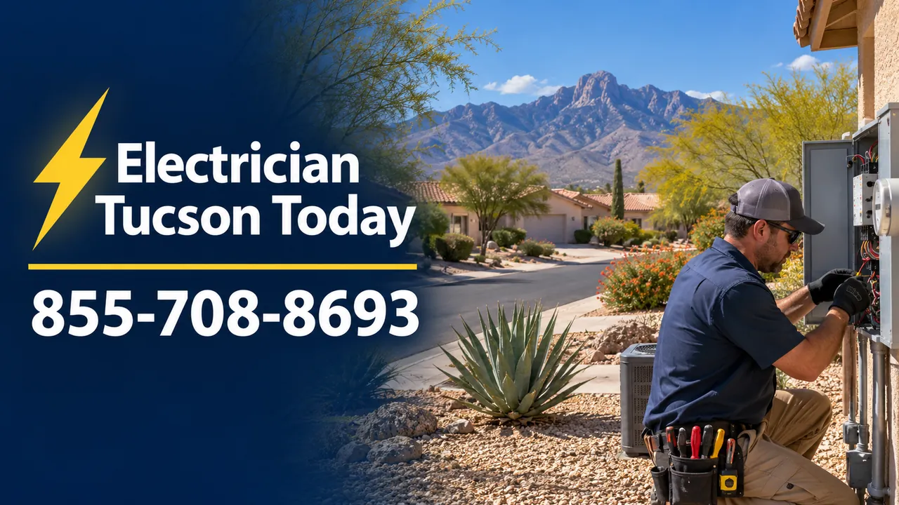 Green Valley, Arizona homes with desert landscaping and the Santa Rita Mountains